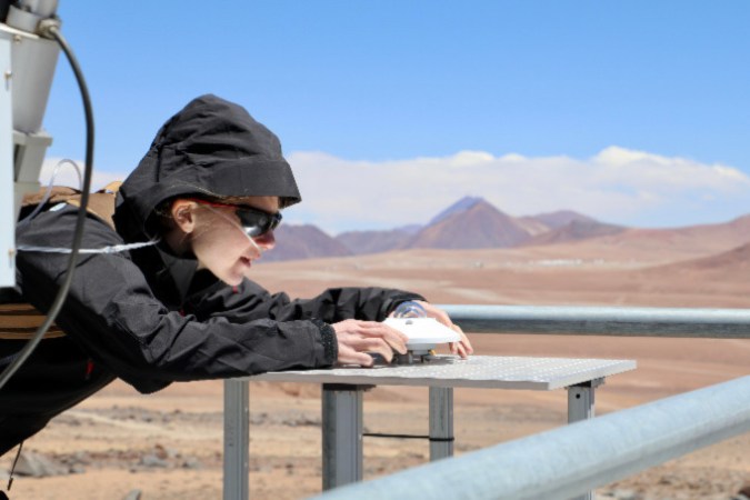 Atacama desert solar radiation measurement